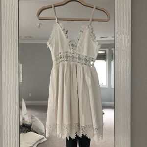 Lace cutout summer dress